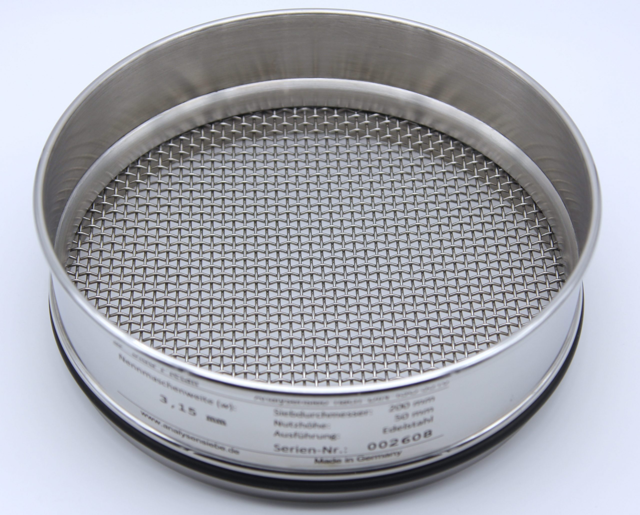 ISO3310 STD Test Sieve #4/4.75mm Mesh Size,All Stainless Steel,200mm  Diameter